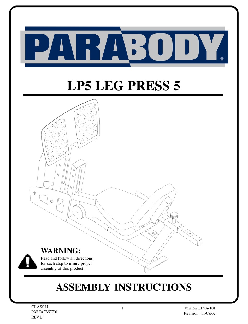 parabody cm3 with leg press