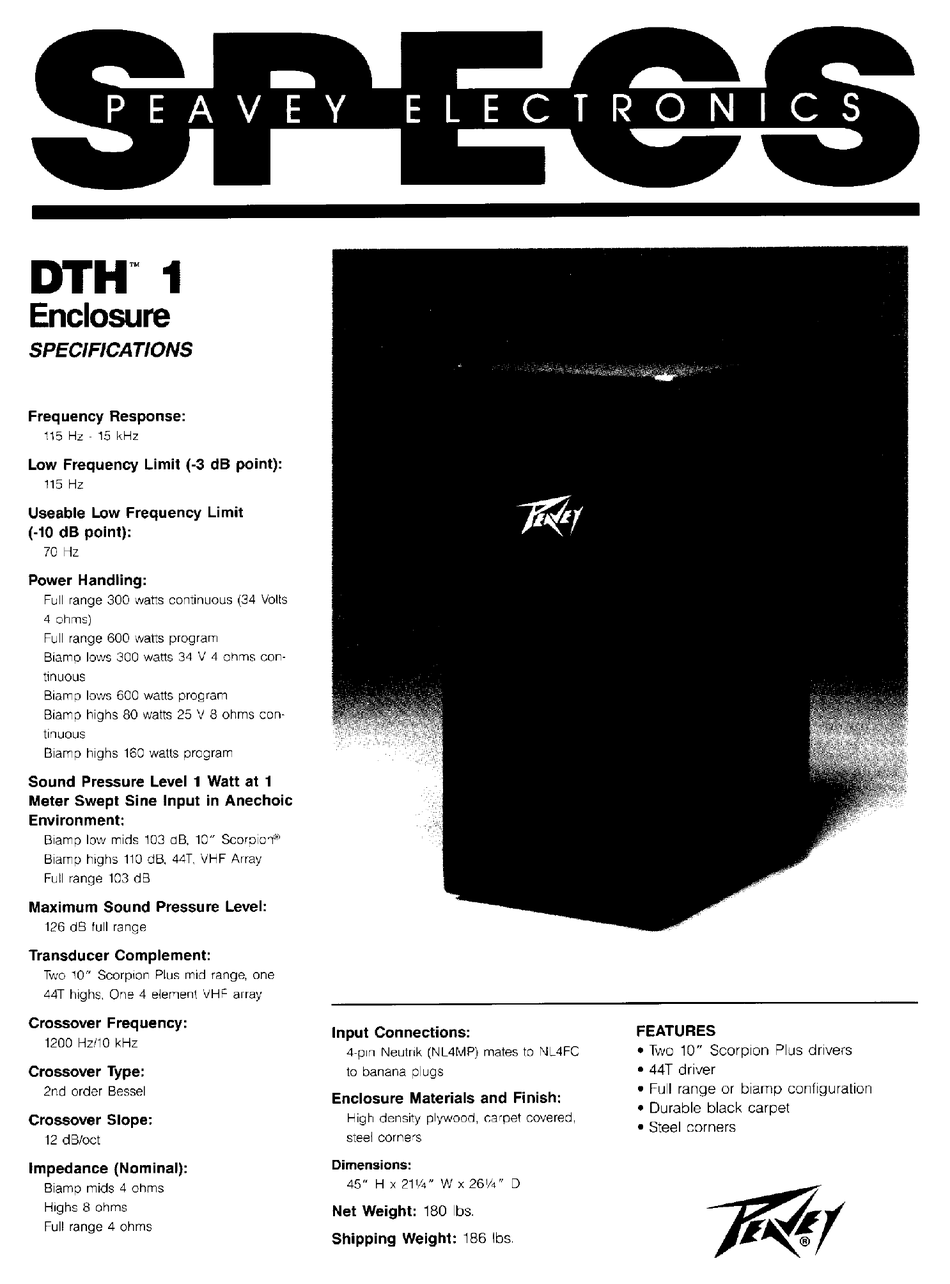 peavey dth 4