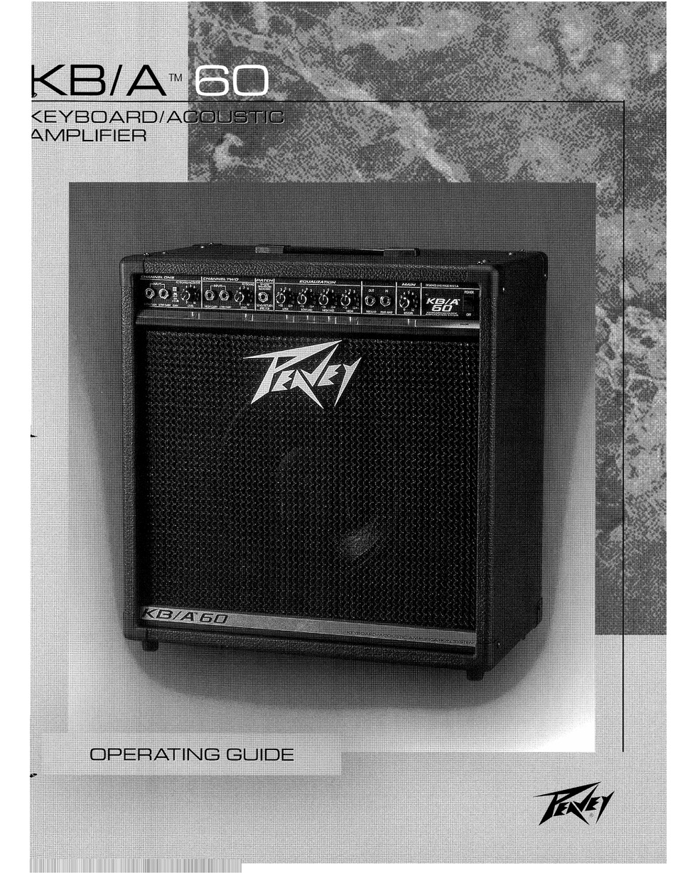 PEAVEY KB/A 60 OPERATING MANUAL Pdf Download | ManualsLib