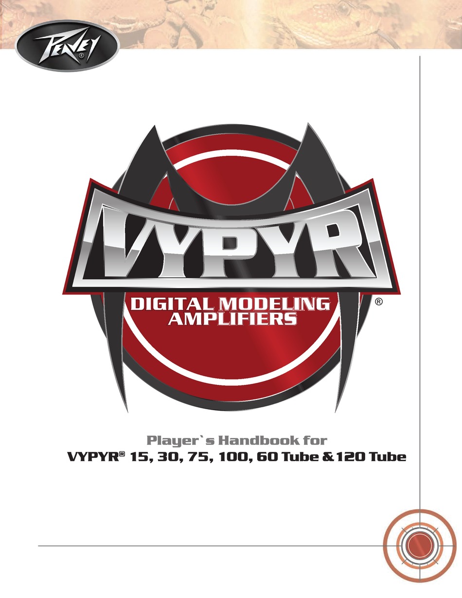 Peavey Vypyr 100 Player S Handbook Pdf Download Manualslib