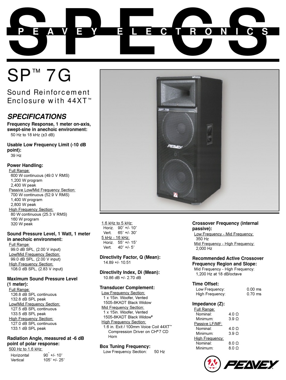 peavey sp7x