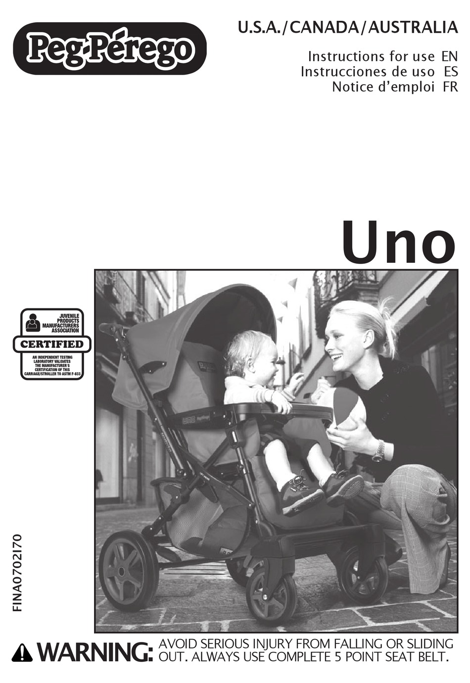 poussette uno peg perego