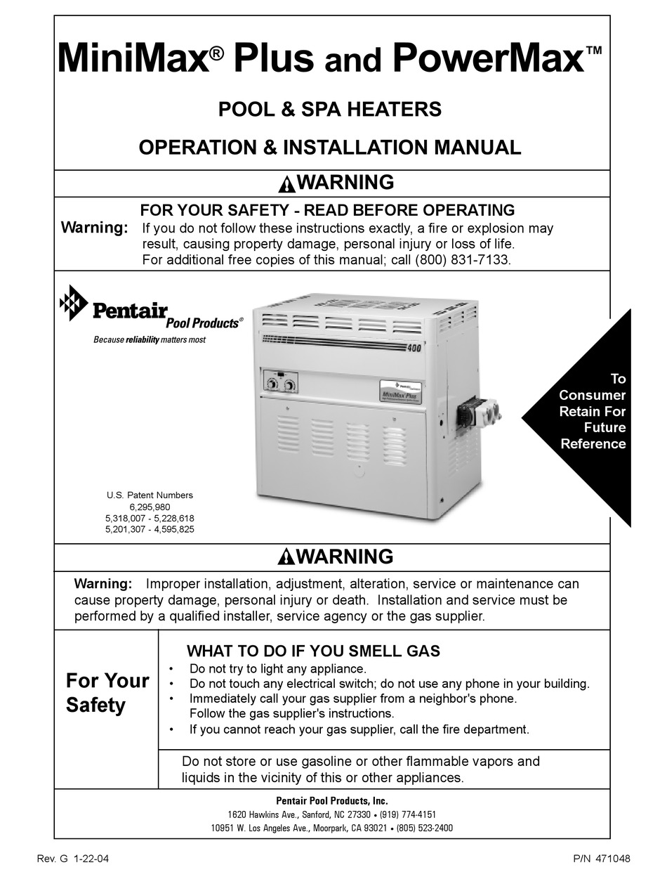 Installation operation manual. Pentair International инструкция. Клапан Пентаир инструкция по эксплуатации. Call Spa инструкция. Le4sa инструкция.