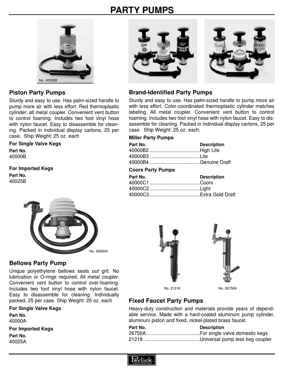perlick party pump