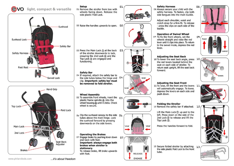 PHIL & TEDS EVO QUICK SETUP MANUAL Pdf Download | ManualsLib