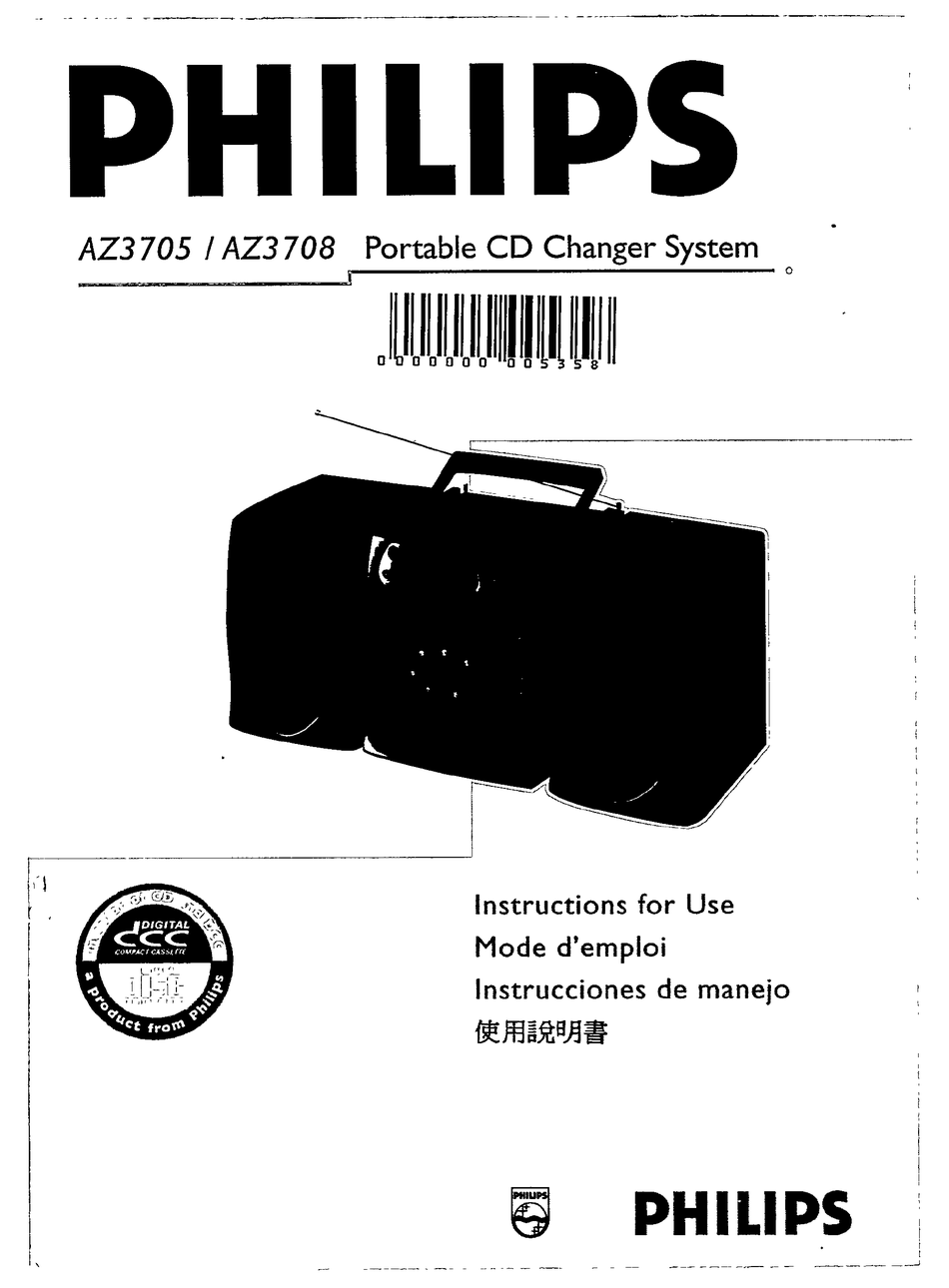PHILIPS AZ3705 INSTRUCTIONS FOR USE MANUAL Pdf Download ManualsLib