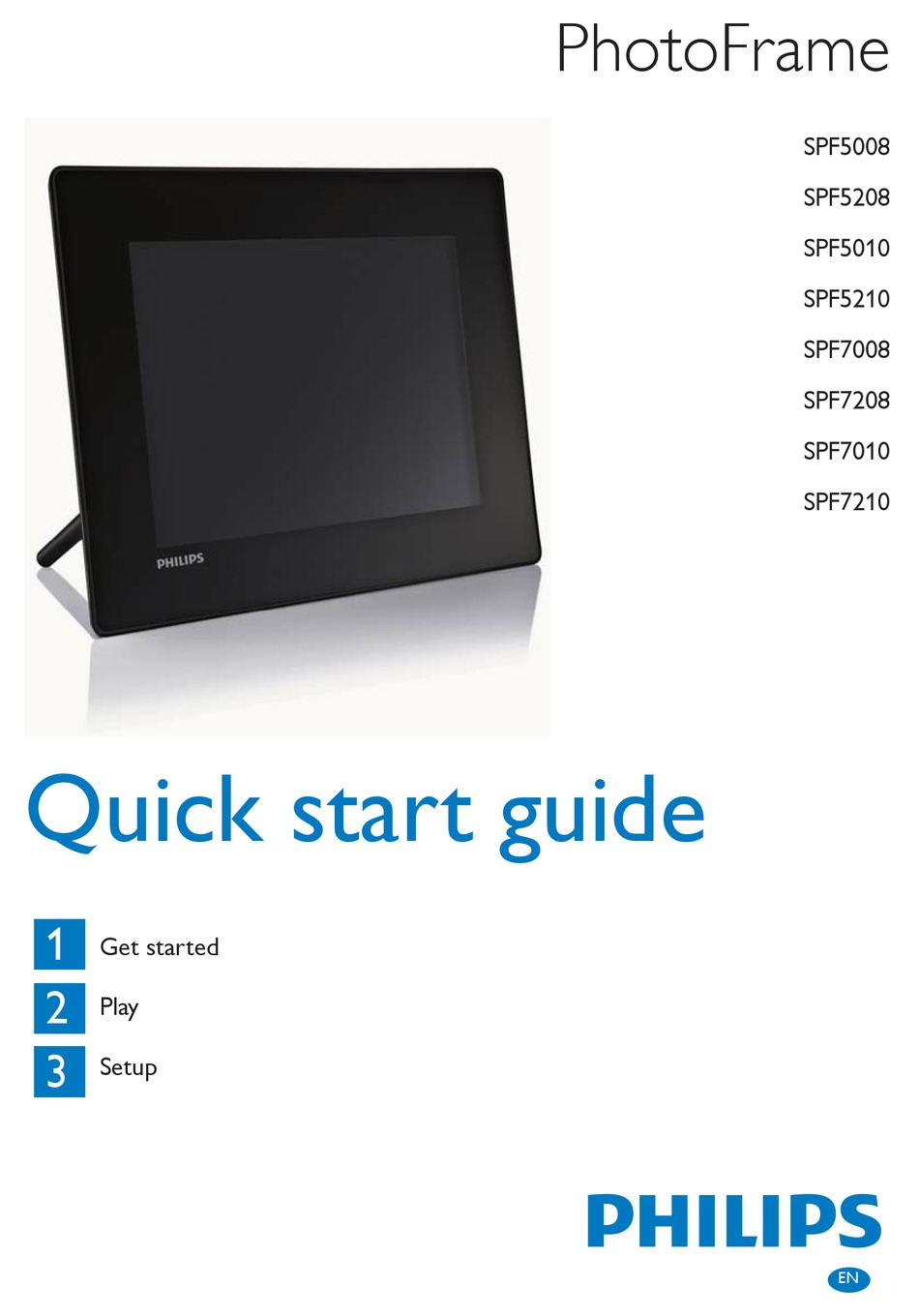 PHILIPS SPF5010/75 QUICK START MANUAL Pdf Download ManualsLib