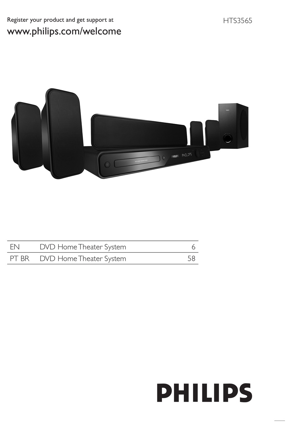 home theater philips hts3565