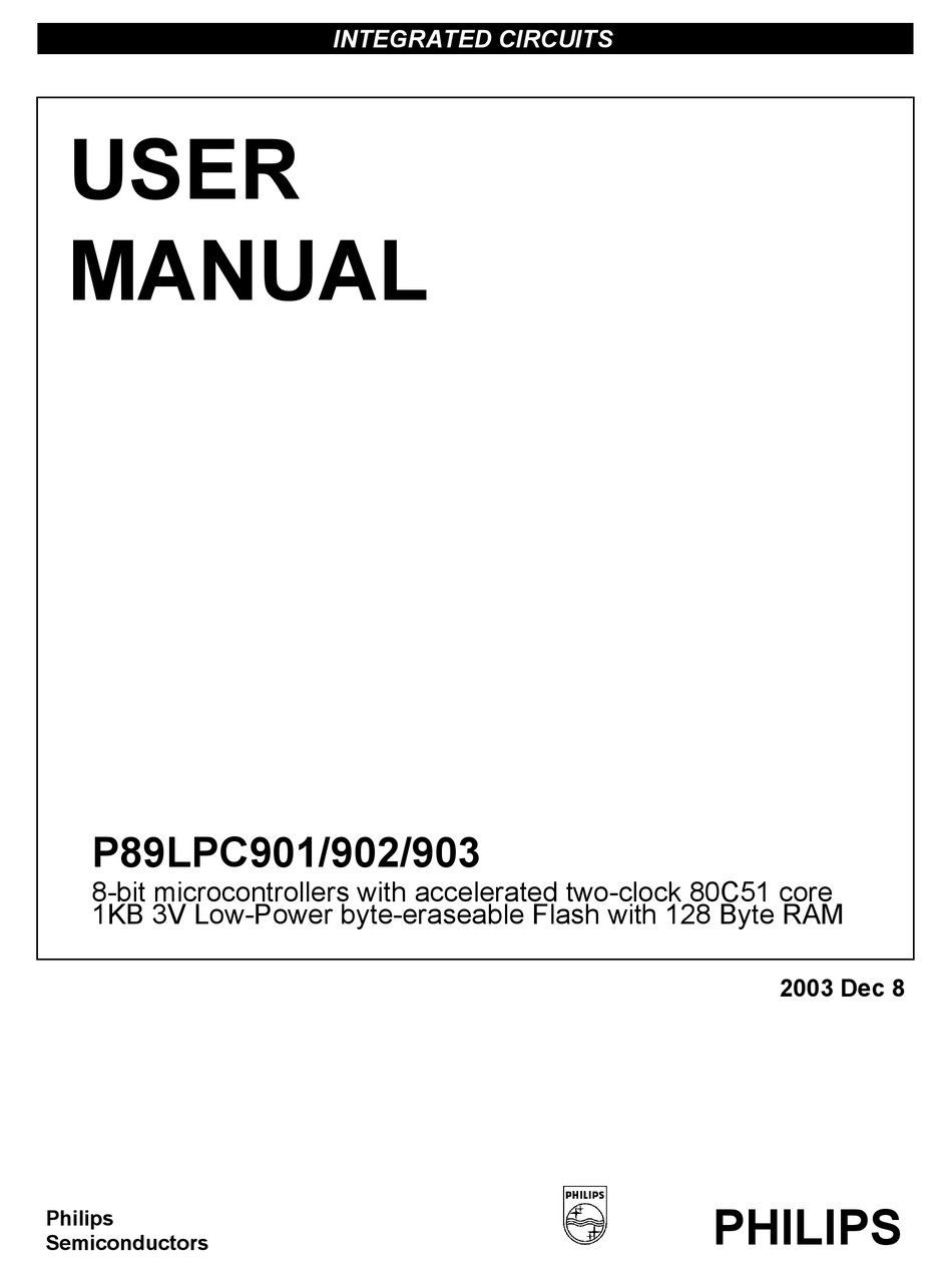 PHILIPS P89LPC902 USER MANUAL Pdf Download | ManualsLib