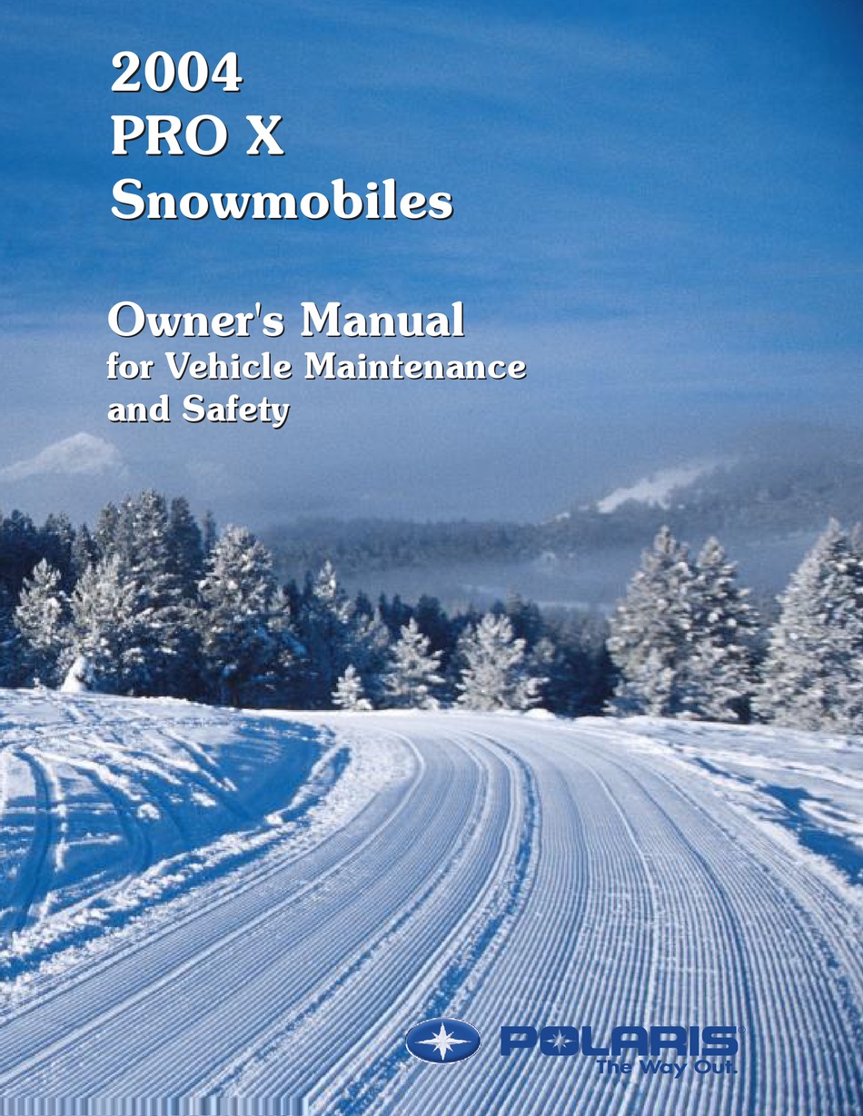 POLARIS 800 PRO X OWNER'S MANUAL Pdf Download ManualsLib