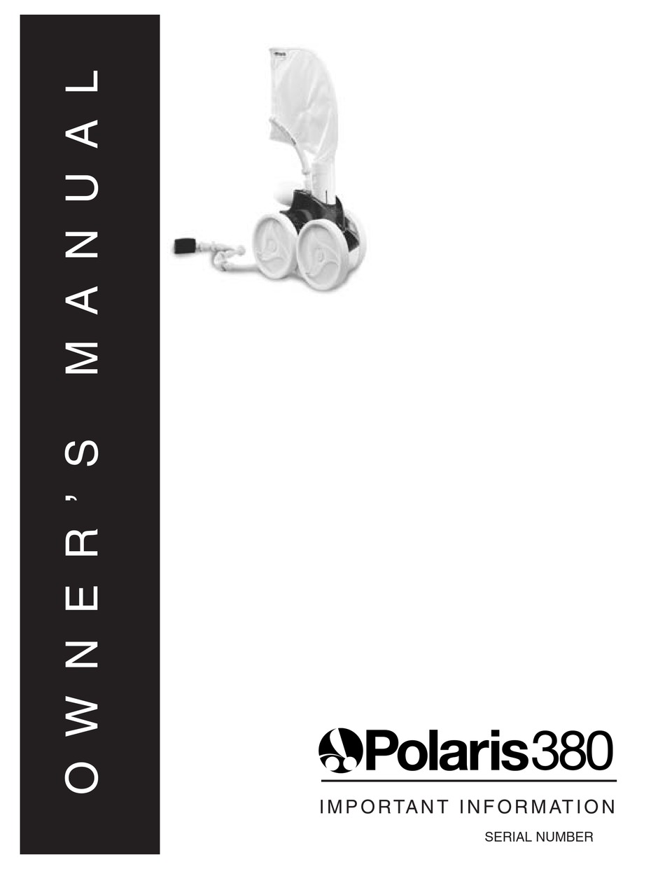 POLARIS VAC-SWEEP 380 OWNER'S MANUAL Pdf Download | ManualsLib