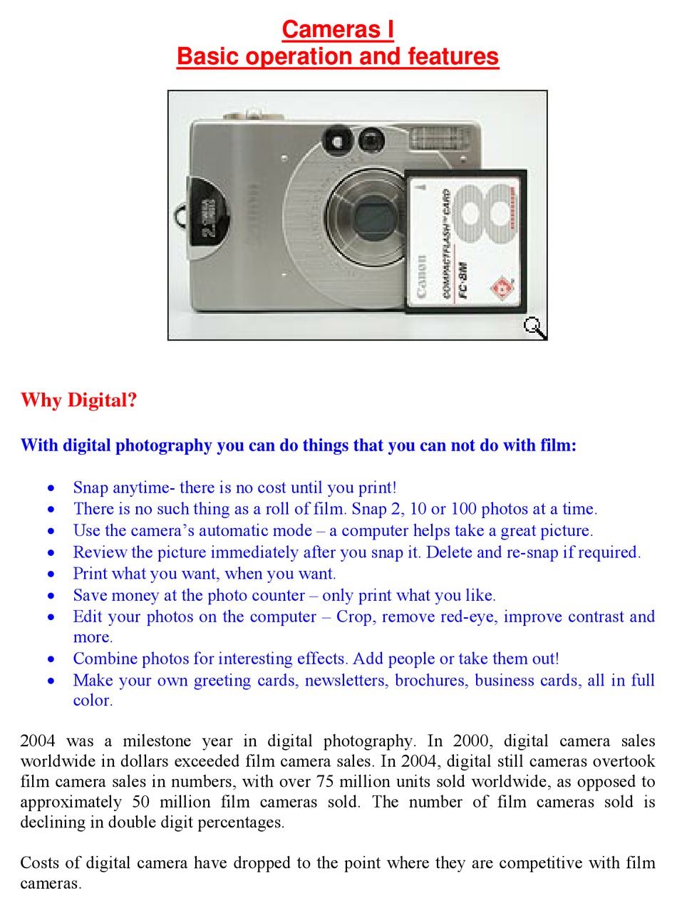 POLAROID CAMERAS I BASIC OPERATION GUDE Pdf Download