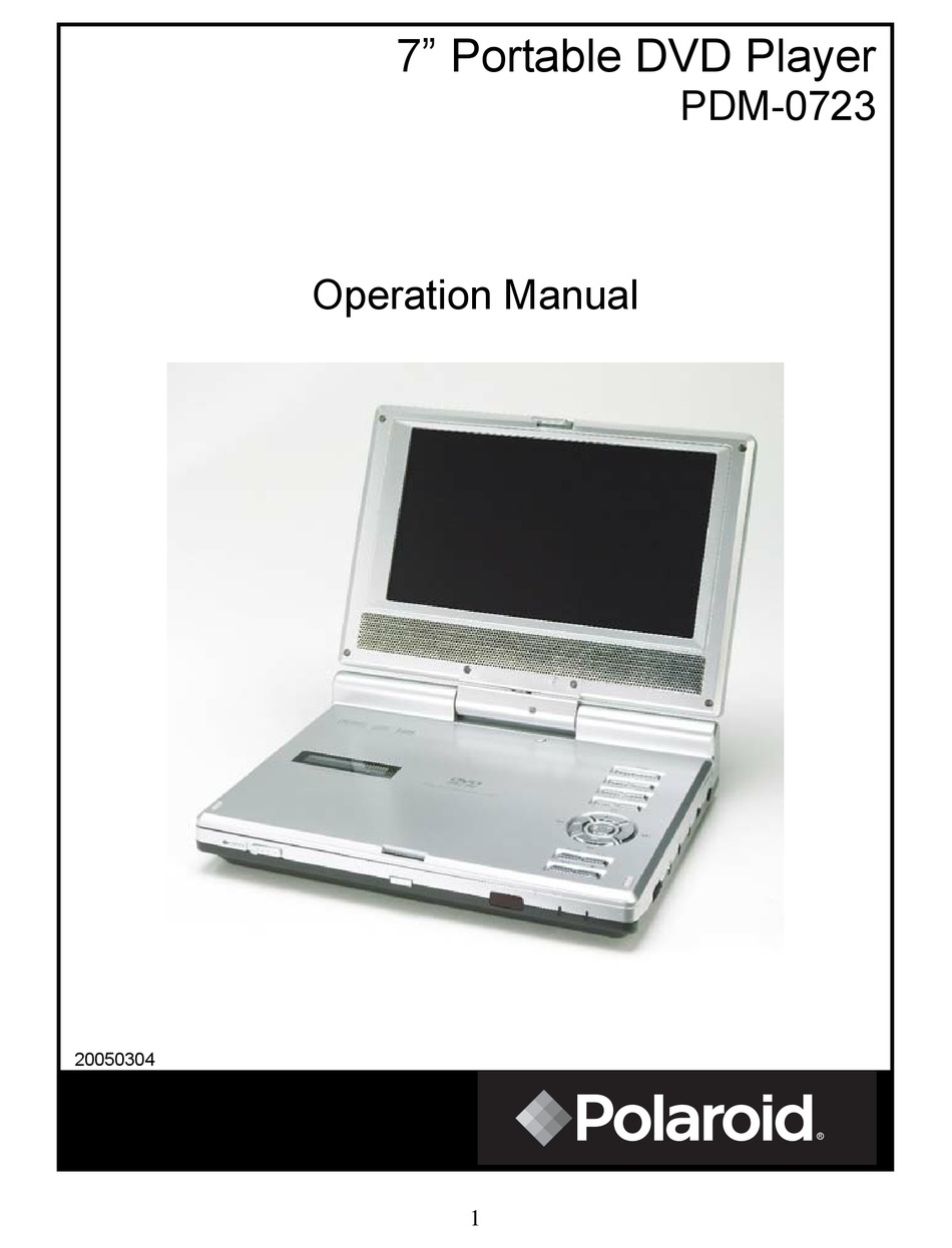 POLAROID PDM0723 OPERATION MANUAL Pdf Download ManualsLib