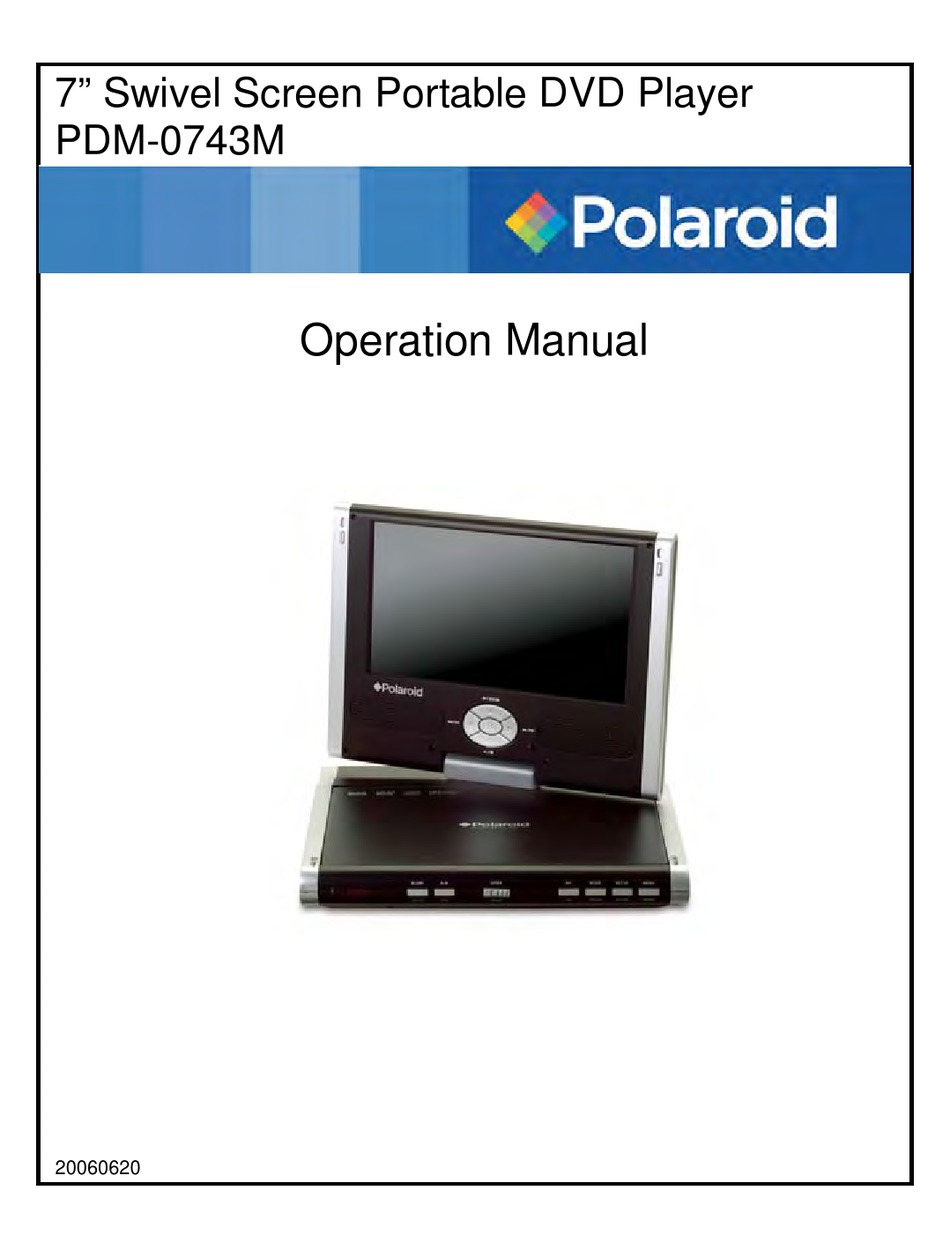 POLAROID PDM-0743M OPERATION MANUAL Pdf Download | ManualsLib