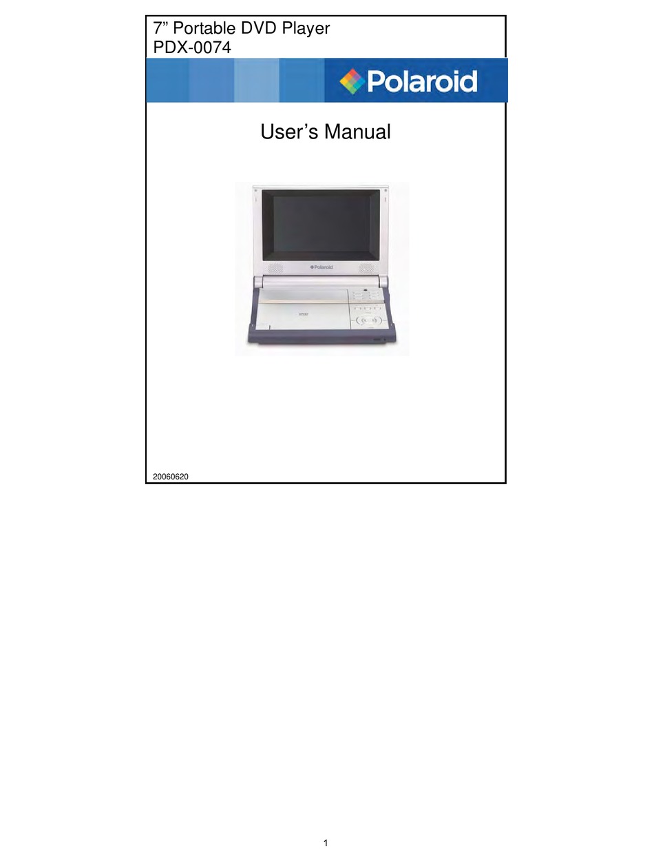 POLAROID PDX-0074 USER MANUAL Pdf Download | ManualsLib