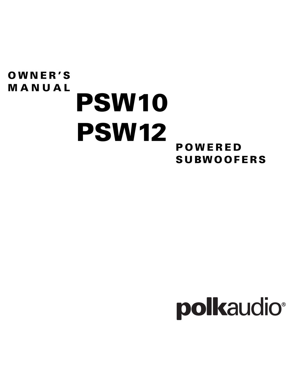 Subwoofer polk connection audio Should I