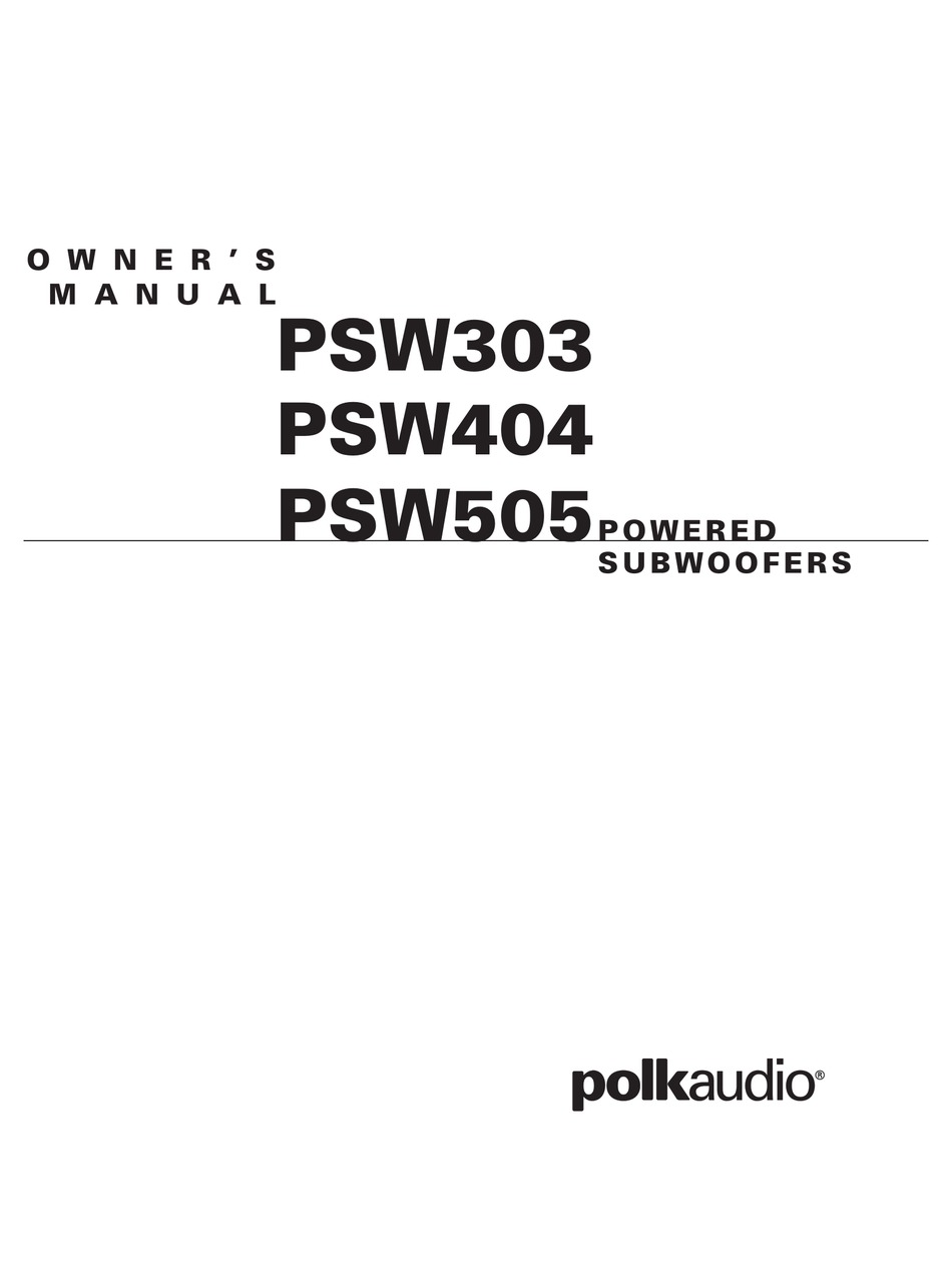 polk psw303