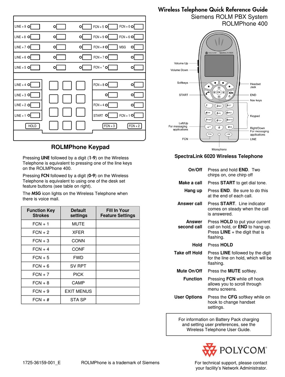 SEIMENS ROLM PBX QUICK REFERENCE MANUAL Pdf Download ManualsLib