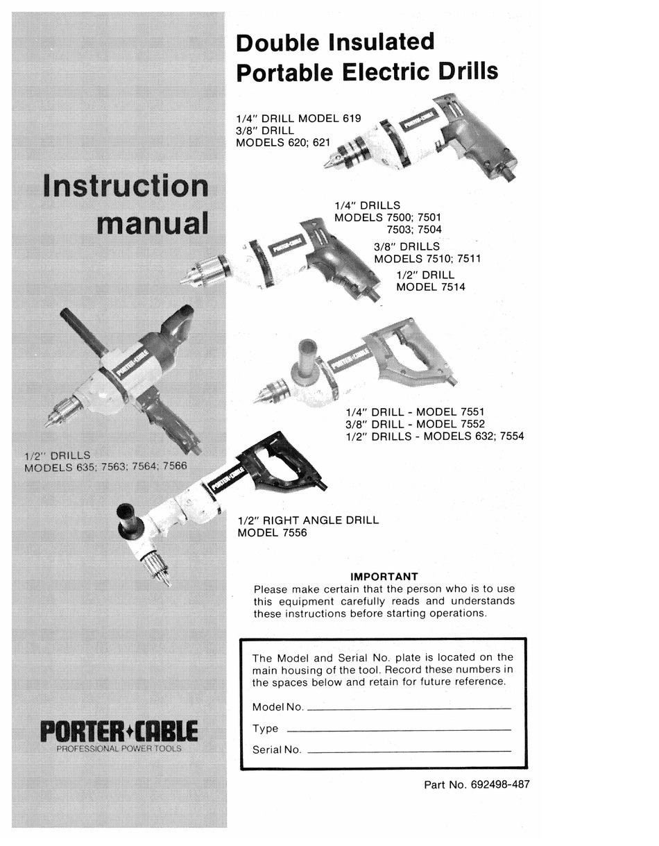 PORTER-CABLE 619 INSTRUCTION MANUAL Pdf Download | ManualsLib