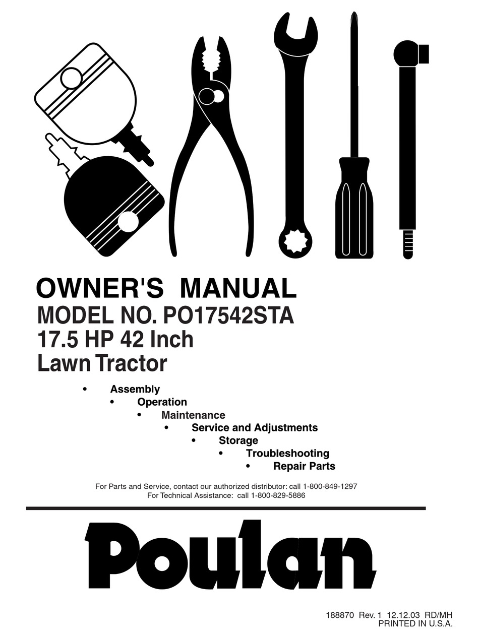 Poulan pro riding discount lawn mower troubleshooting