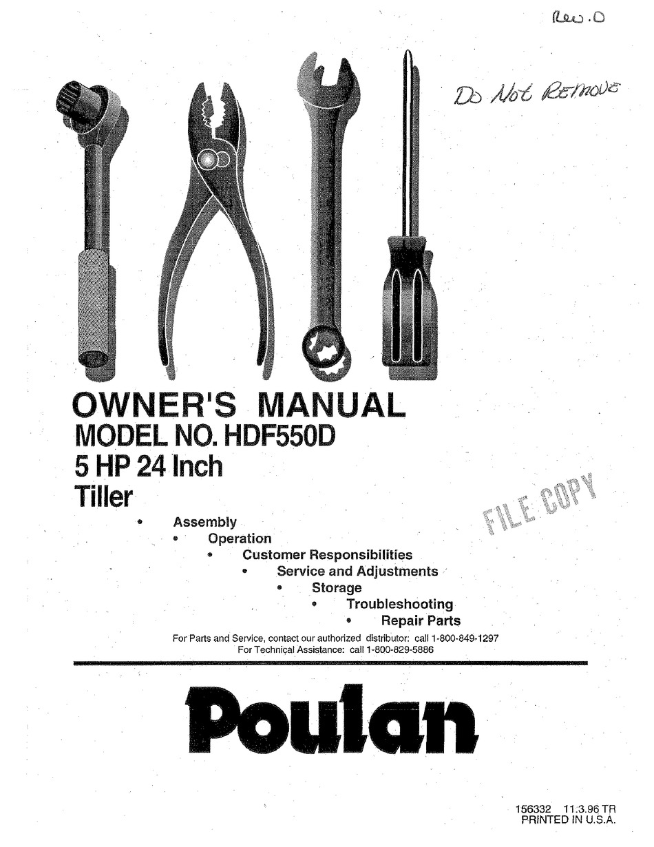 POULAN PRO 156332 OWNER'S MANUAL Pdf Download | ManualsLib