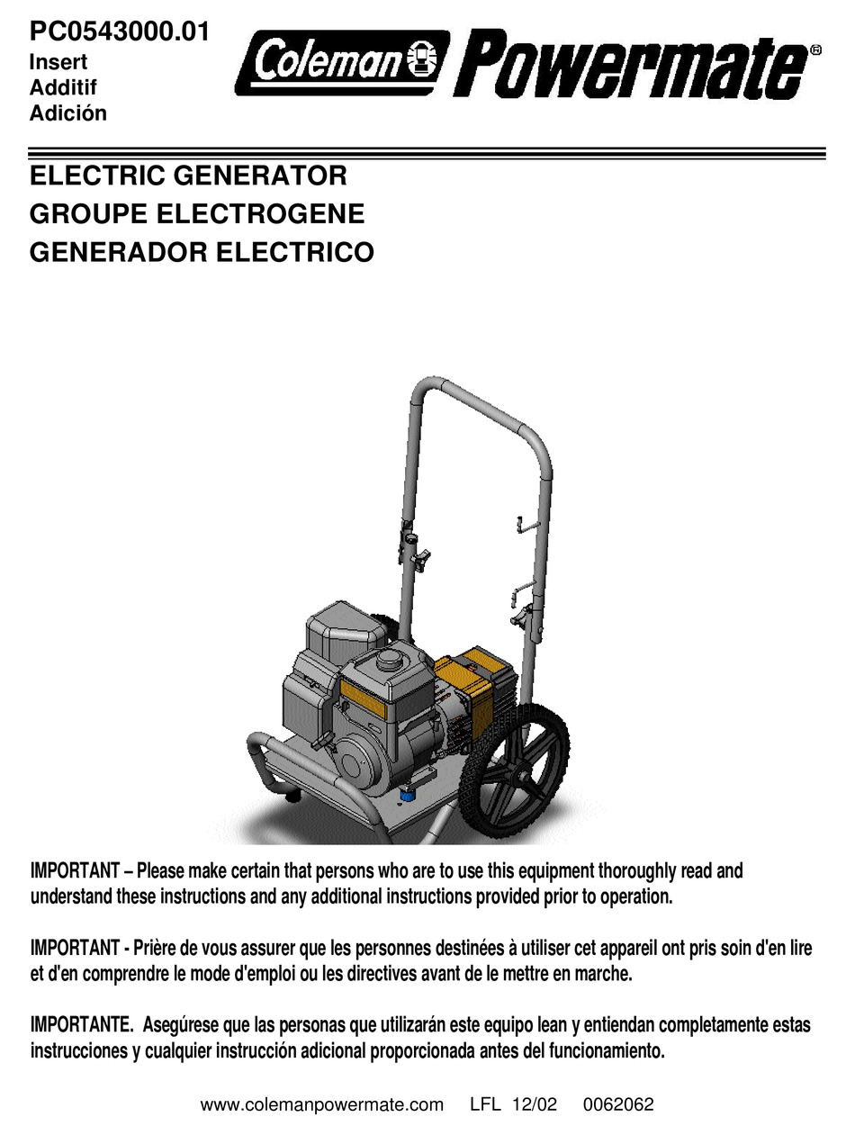 POWERMATE PC0543000.01 MANUAL Pdf Download ManualsLib