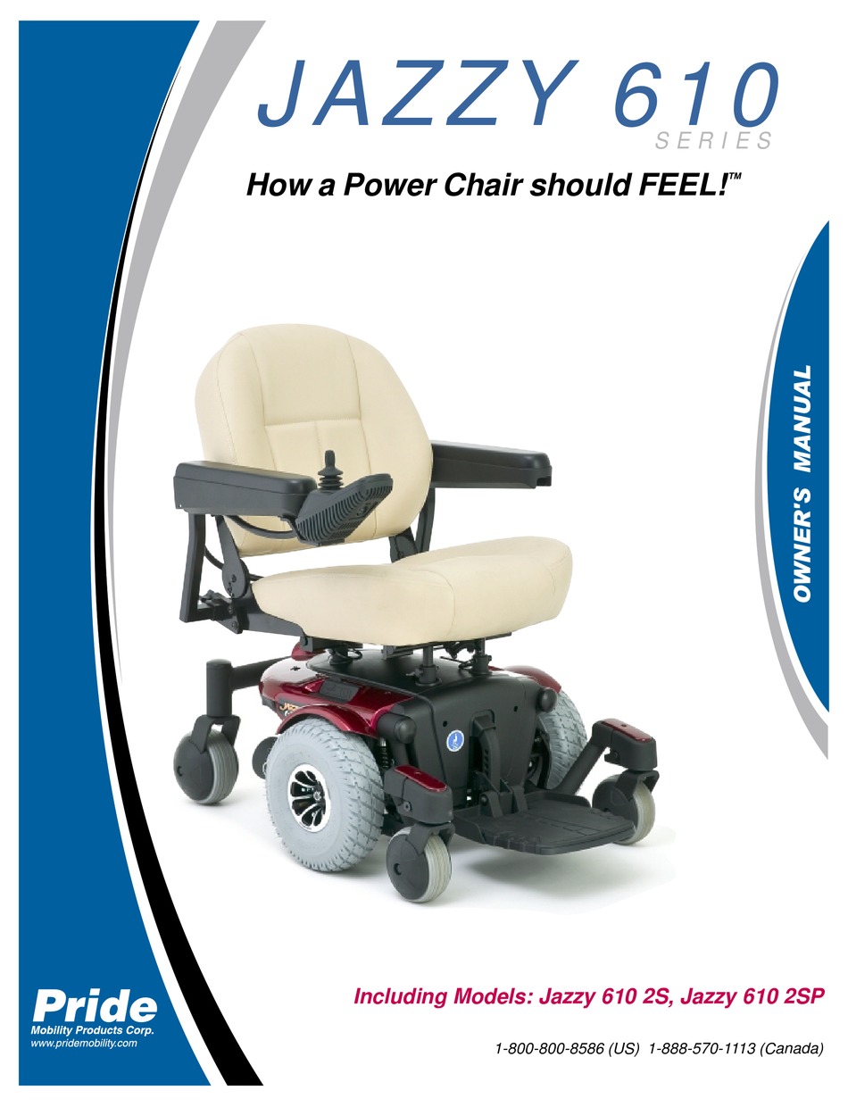 PRIDE JAZZY 610 2SP OWNER'S MANUAL Pdf Download ManualsLib