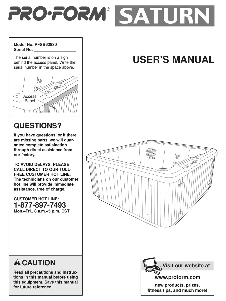 PROFORM PFSB62830 USER MANUAL Pdf Download | ManualsLib