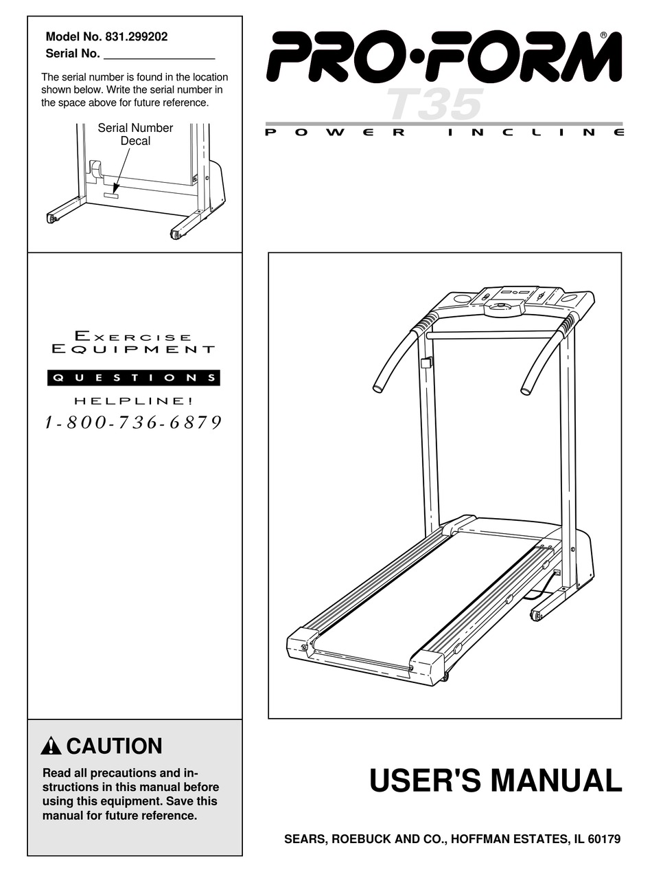 Proform 831 online treadmill