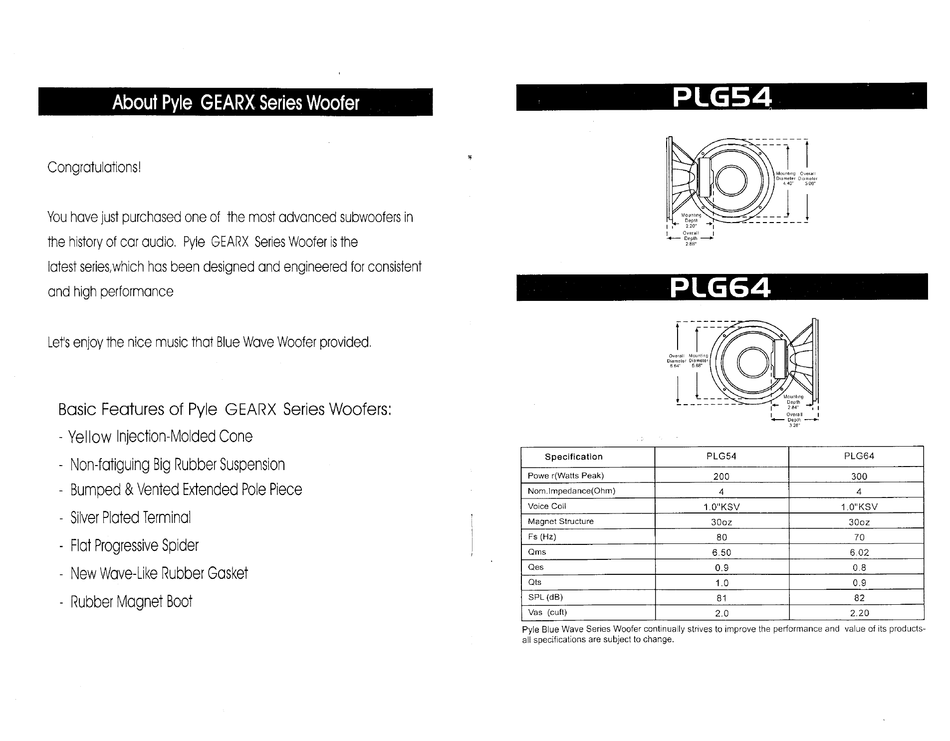 Pyle plg54 clearance