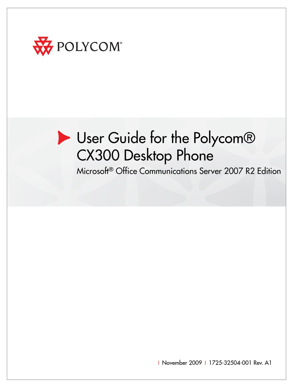 Polycom Cx300 User Manual Pdf Download Manualslib