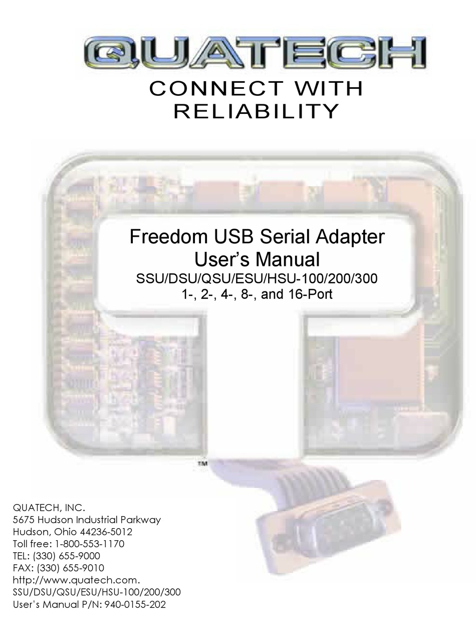QUATECH DSU200 USER MANUAL Pdf Download ManualsLib