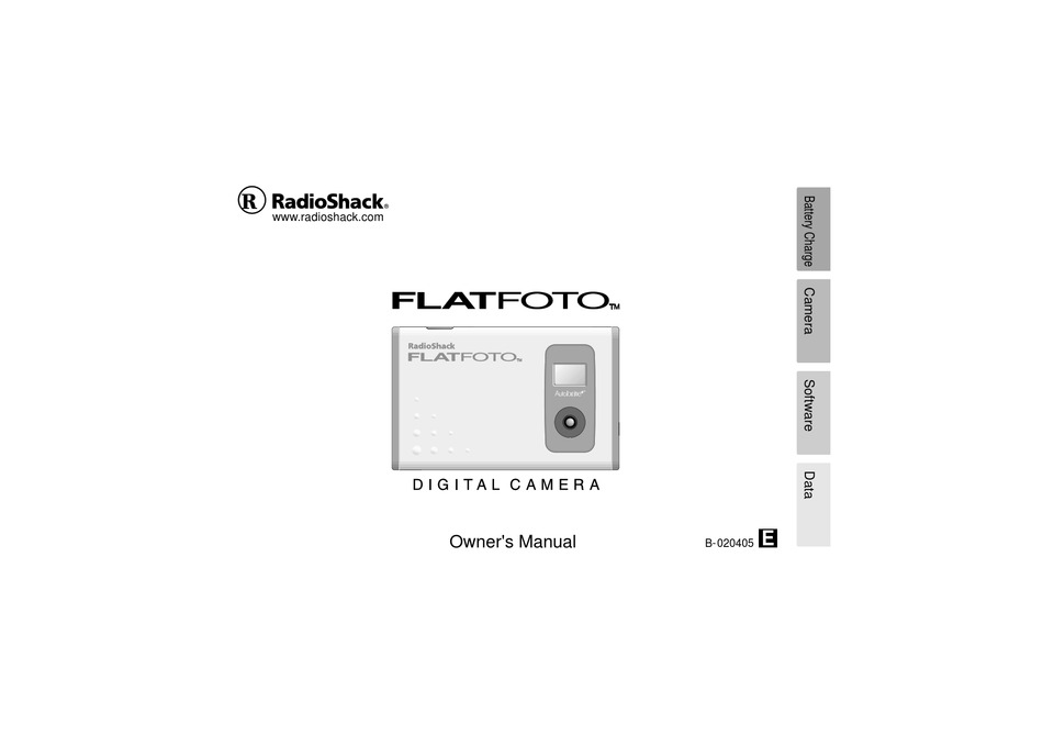 RADIO SHACK FLATFOTO B-020405 OWNER'S MANUAL Pdf Download | ManualsLib