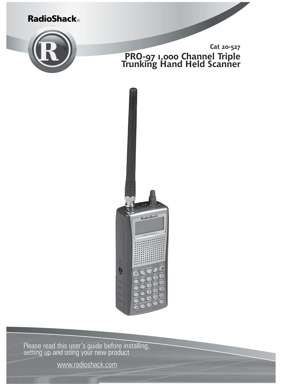 radio shack pro 62 owners manual