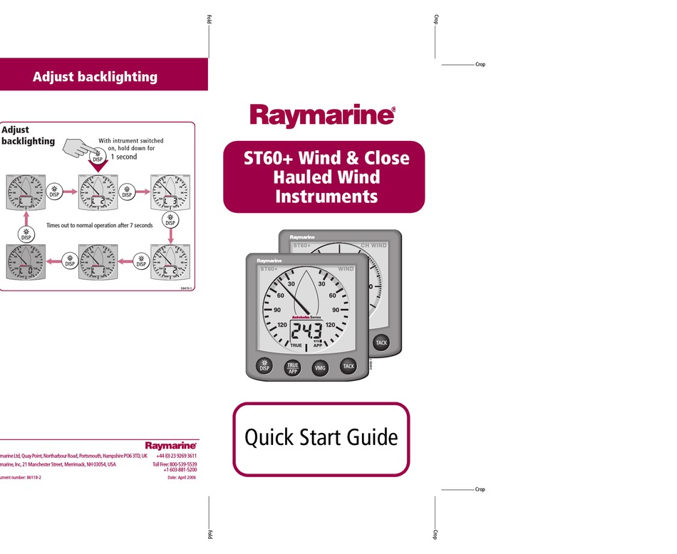 Raymarine St Quick Start Manual Pdf Download Manualslib