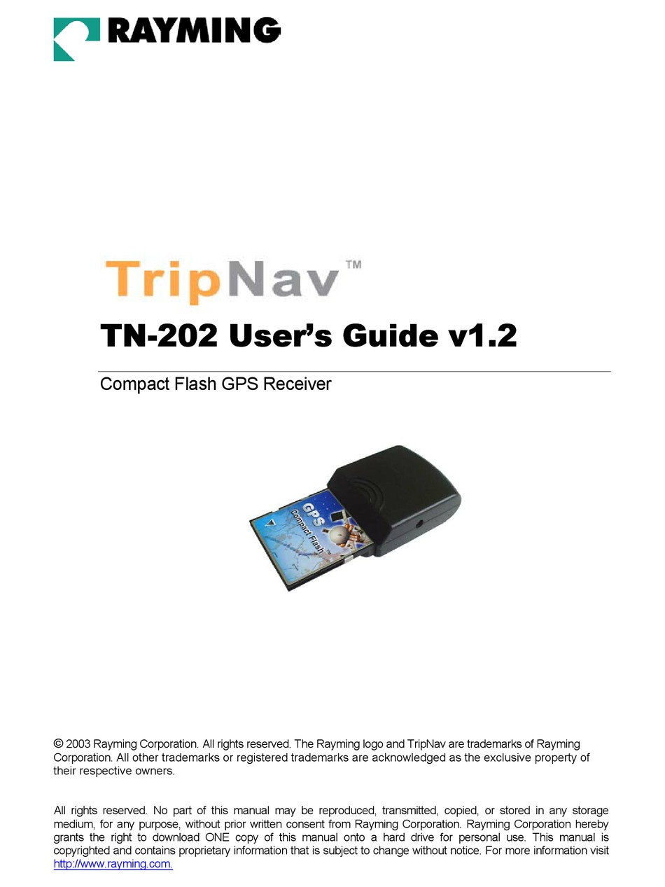 tripnav usb gps receiver tn 200