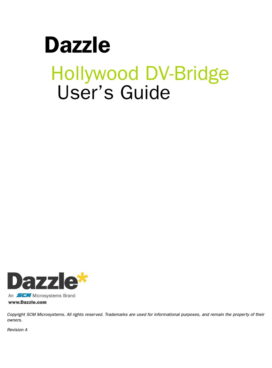 dazzle hollywood dv-bridge software download