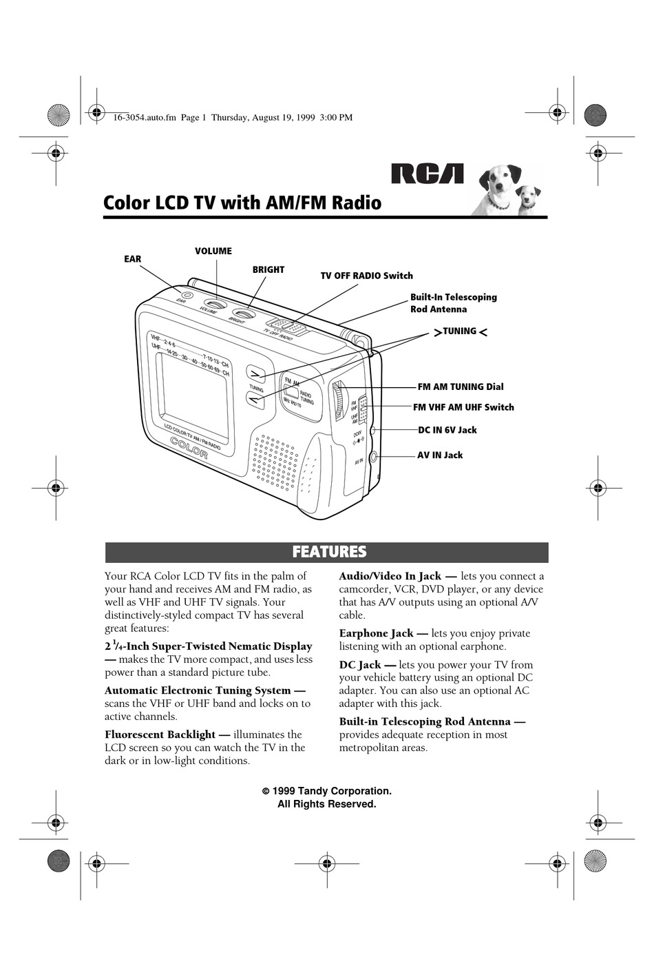 RCA 163054 USER MANUAL Pdf Download ManualsLib