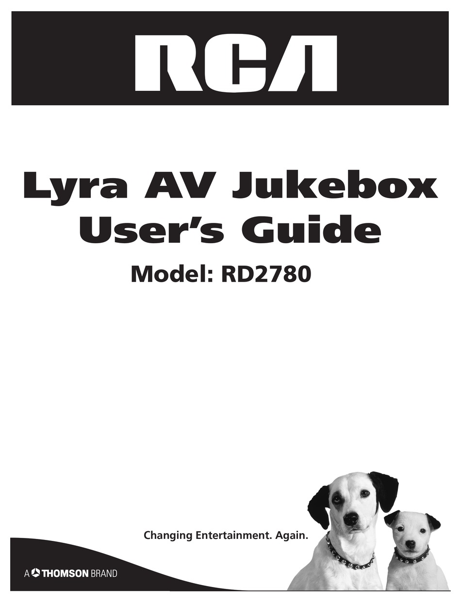 RCA LYRA AV RD2780 USER MANUAL Pdf Download | ManualsLib