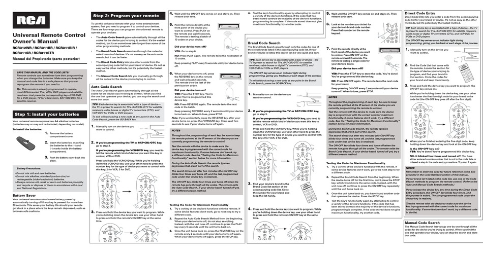 Rca Rcr311bir Owner S Manual Pdf Download Manualslib