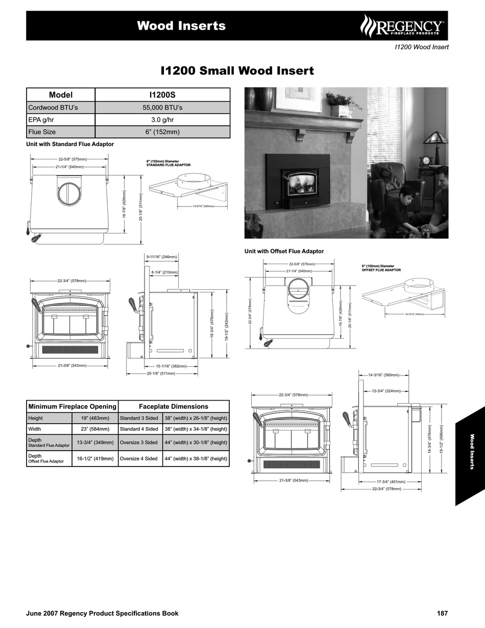 REGENCY I1200 SPECIFICATION SHEET Pdf Download ManualsLib
