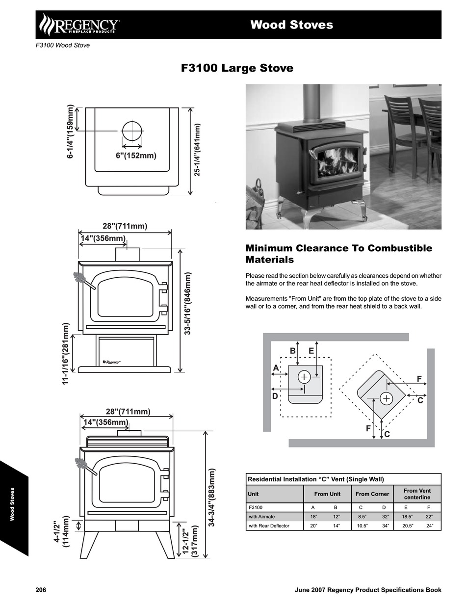 REGENCY L F3100 SPECIFICATIONS Pdf Download ManualsLib