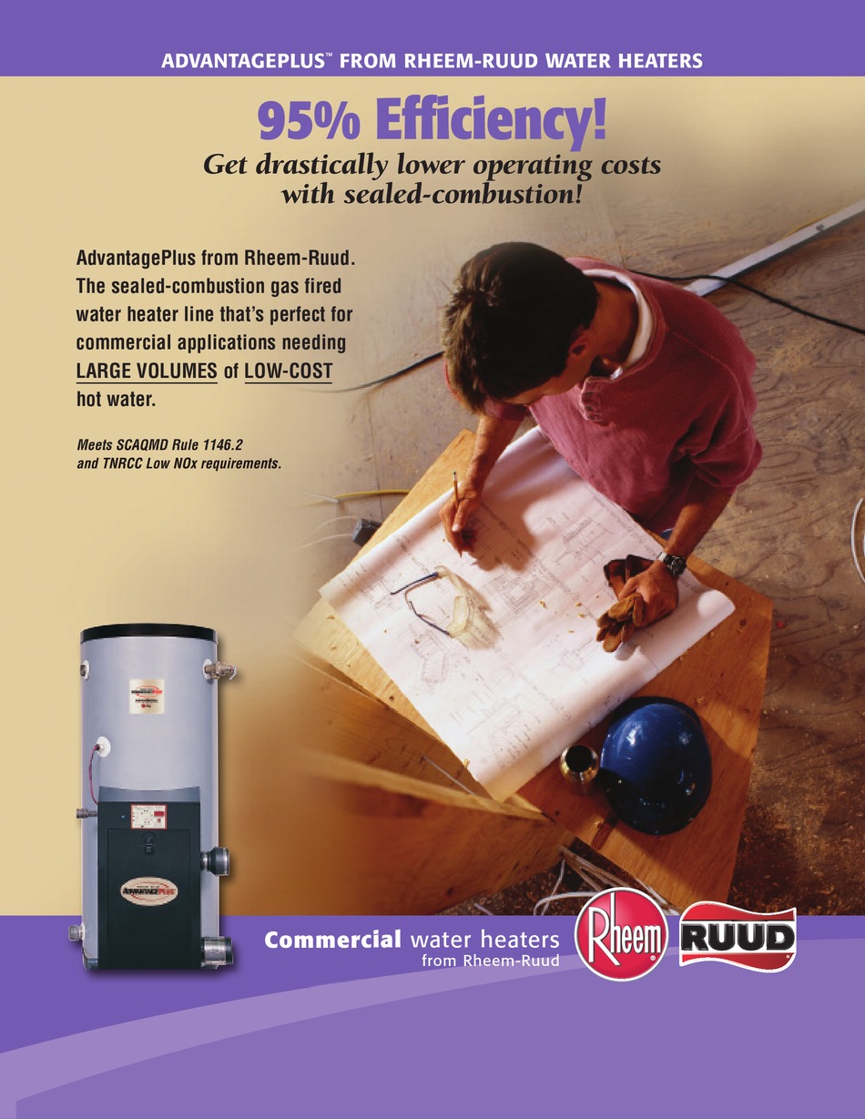 RHEEM ADVANTAGE PLUS BROCHURE Pdf Download ManualsLib