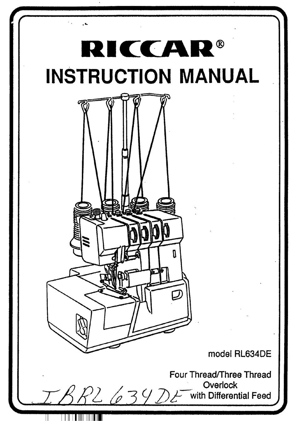 RICCAR RL634DE USER MANUAL Pdf Download ManualsLib