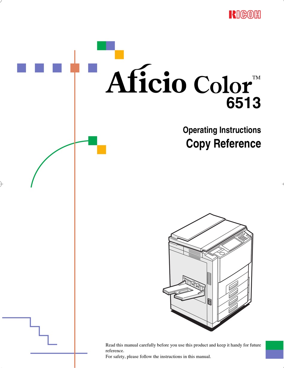 Operating instructions. Принтер Ricoh Aficio 4506. Reference manual. Please read the instructions.