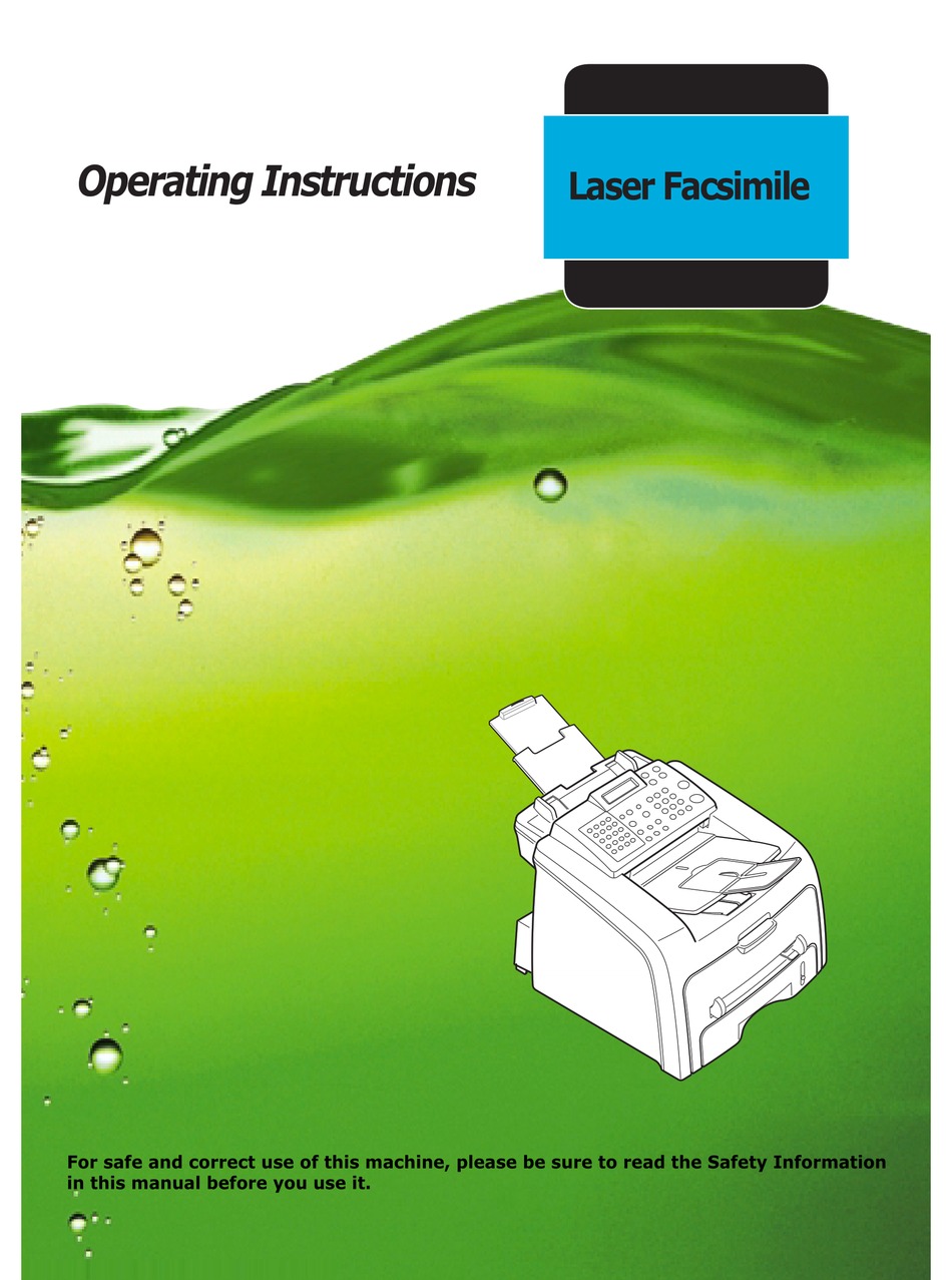 RICOH FAX 2210L OPERATING INSTRUCTIONS MANUAL Pdf Download ManualsLib