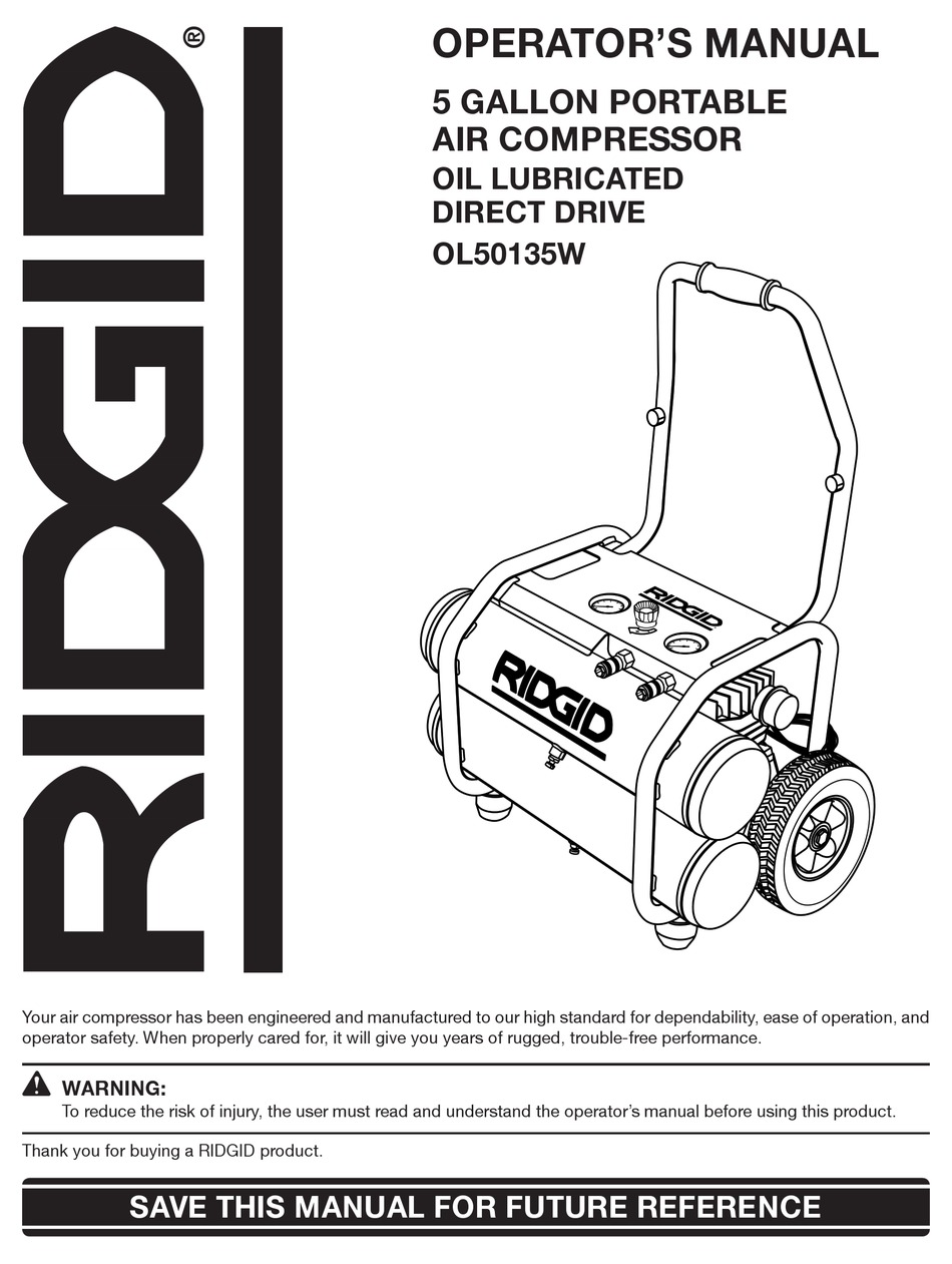 Ridgid Air Compressor Parts Ol50135 Reviewmotors.co