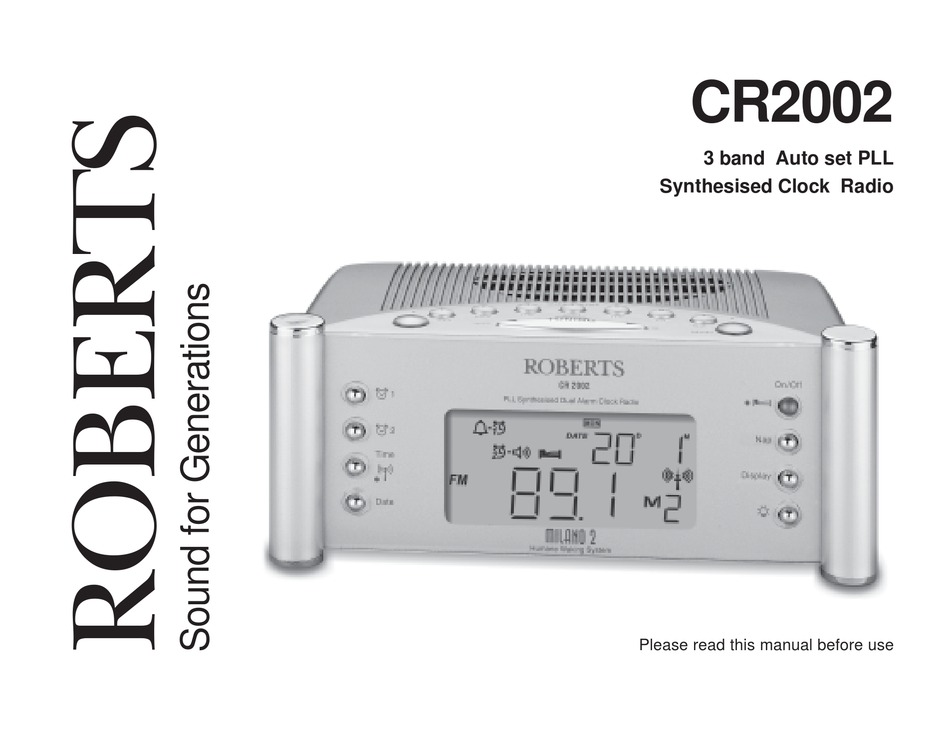 ROBERTS CR2002 USER MANUAL Pdf Download | ManualsLib