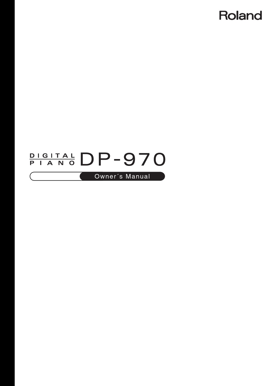 ローランド Roland DP-970 電子ピアノ 高低自在椅子 取り扱い説明書
