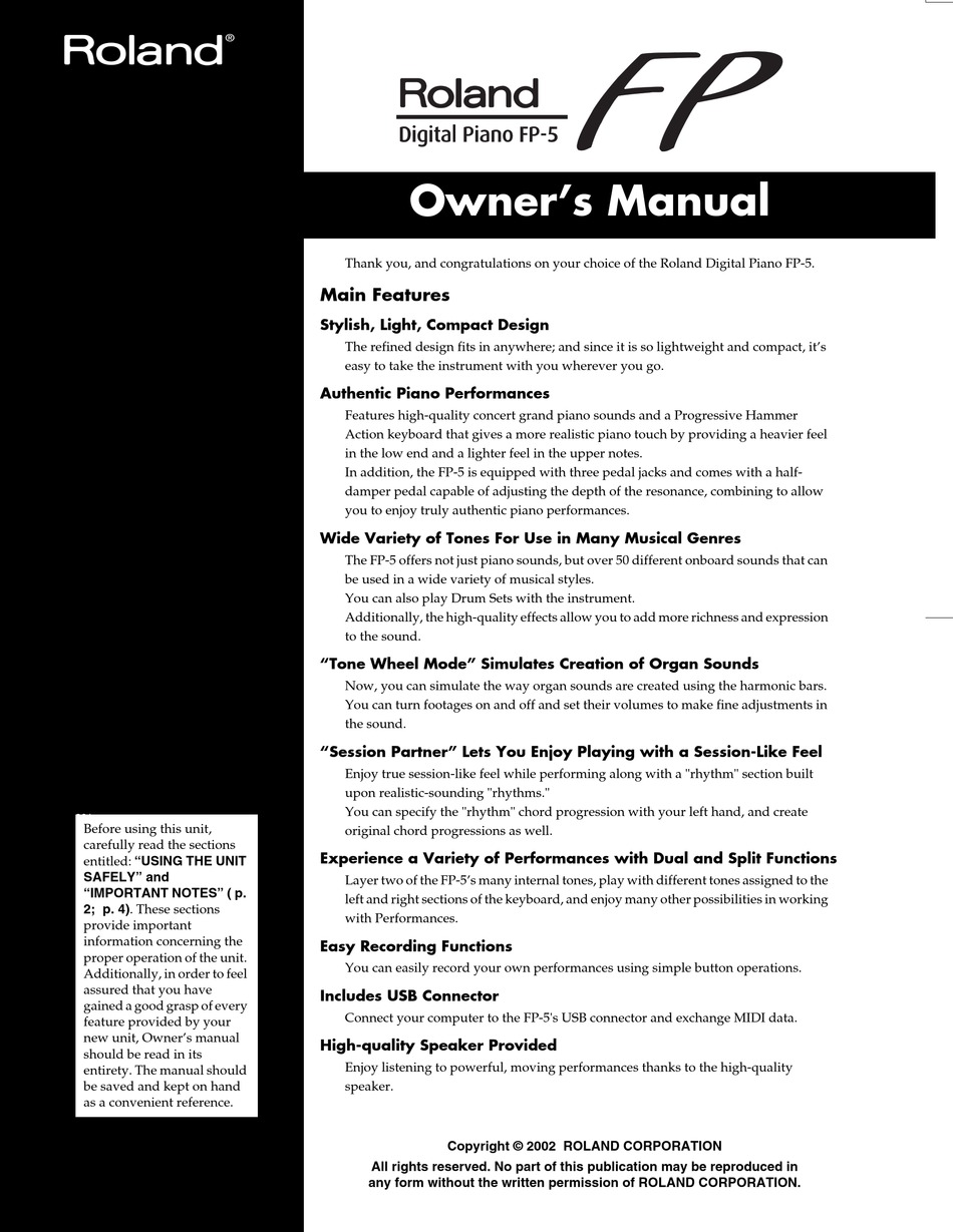 上 roland fp-30 digital piano manual 827769-Roland fp-30 digital piano specs